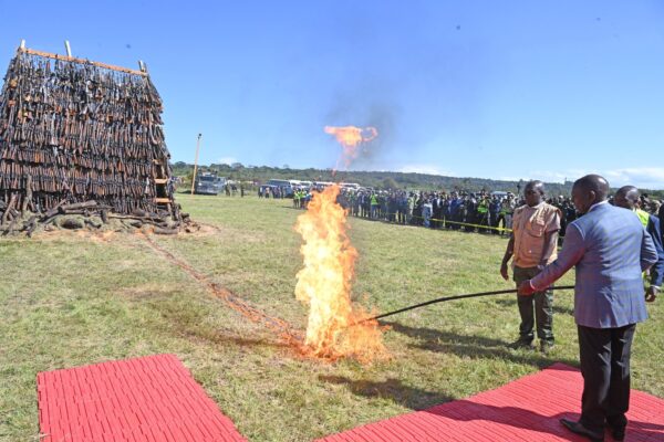 President Ruto Destroys Over 6,000 Illegal Firearms, Declares War on Rogue Police Officers